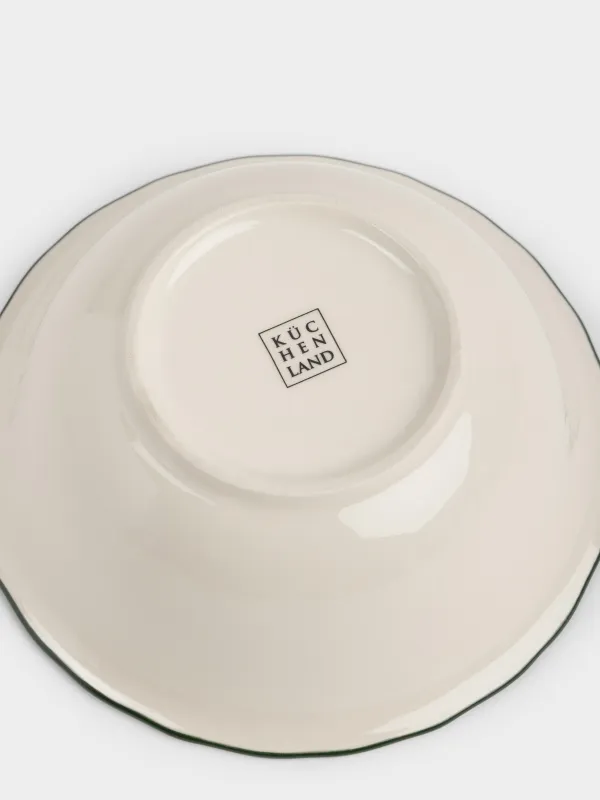 Салатник, 16x6 см, Зеленые цветы, Green lace, image-3