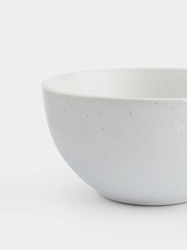 Сервиз обеденный, 6 перс, 18 пр, керамика, молочный, в крапинку, Particle, image-6