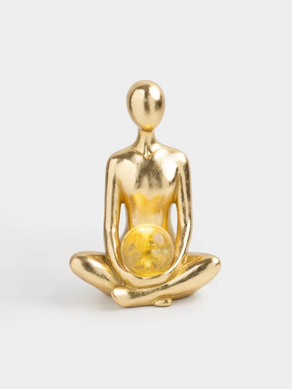 Статуэтка с подсветкой, 20 см, Девушка с шаром, Face, image-0