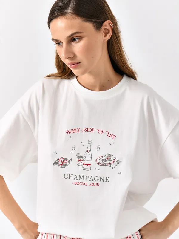 Футболка женская, молочная, Limva, image-0