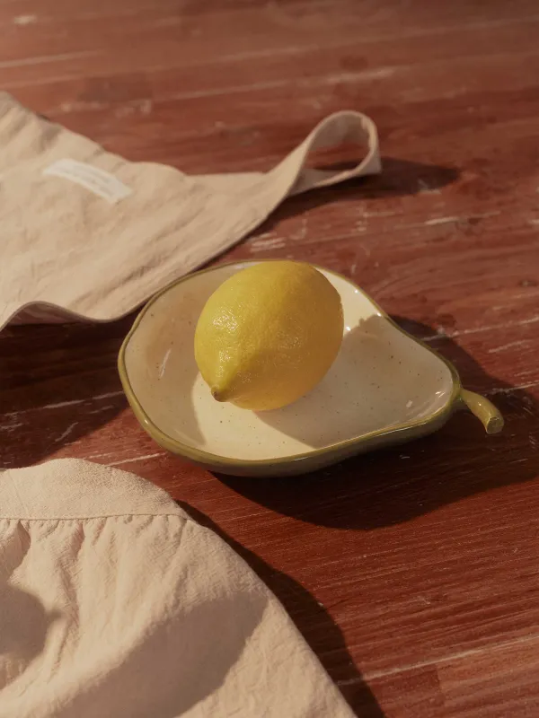 Блюдо, 20х16х4 см, в крапинку, Груша, Crumple fruits, image-5