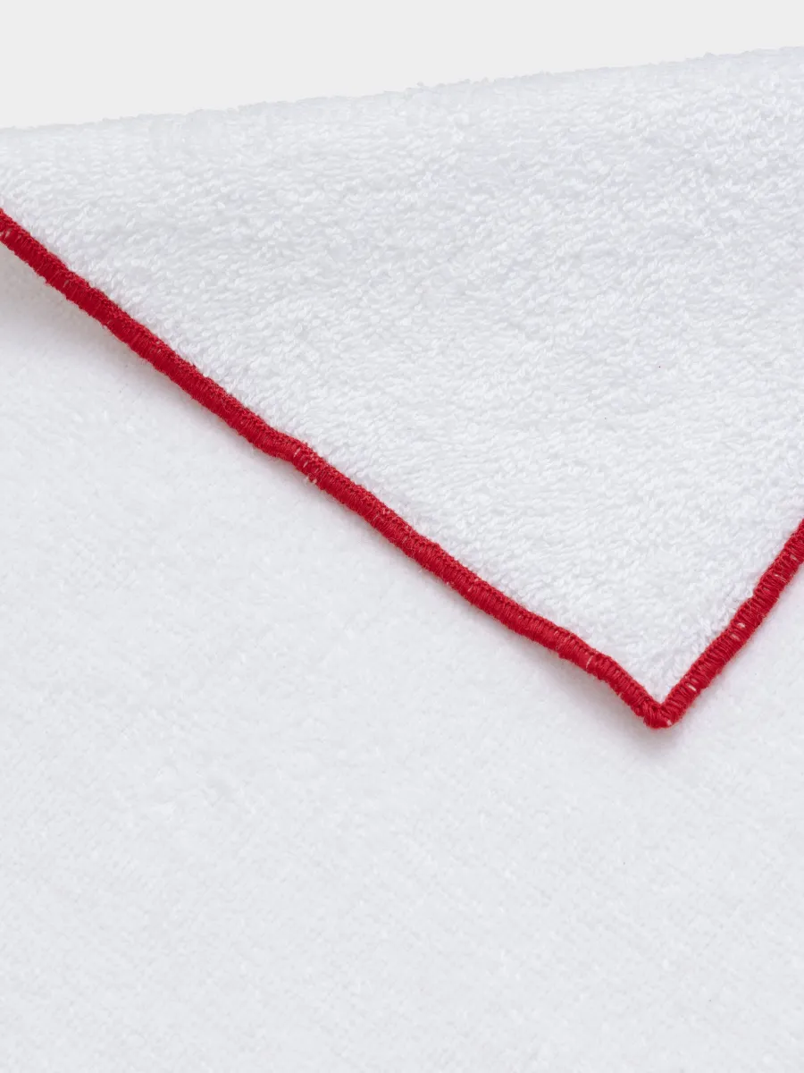 Полотенце кухонное, 40х60 см, хлопок, белое, с красным кантом, Лошадка, Christmas traditions, image-3