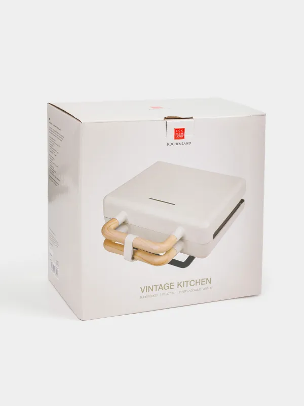 Суперпекарь, электрический, 800 Вт, 2 сменные панели, сталь/пластик, бежевый, Vintage kitchen, image-11