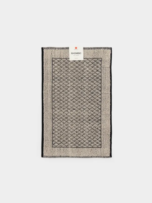 Коврик, 50х80 см, с бахромой, противоскользящий, Rhombic, image-6