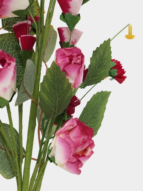 Ветка декоративная, 76 см, Красные цветы, Flower garden, image-2