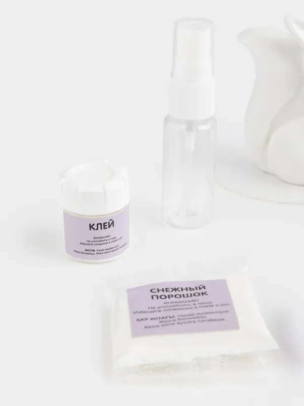 Набор для творчества, 1 пр, кварцевая живопись, гипс, Снежная лиса, Creative, image-3