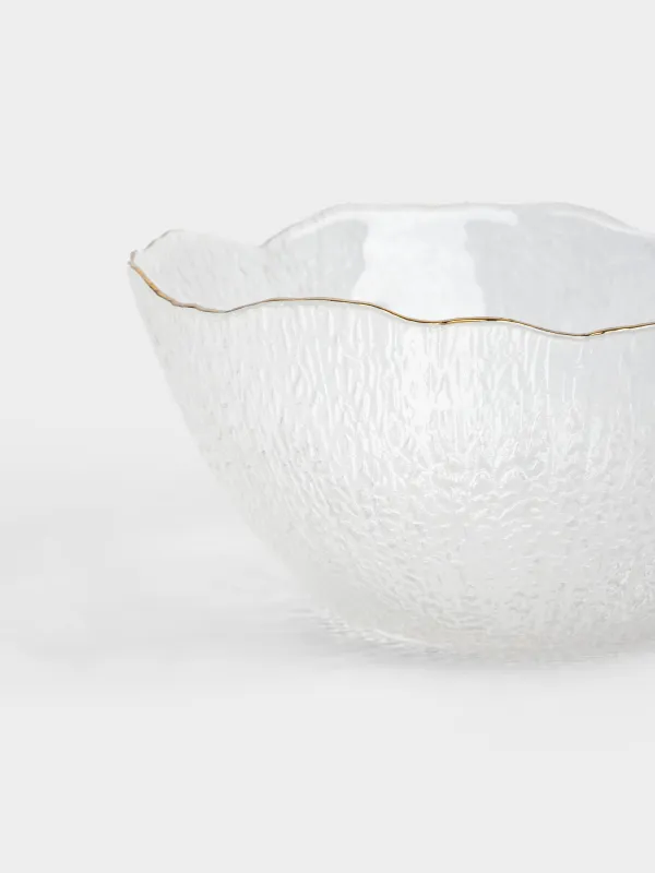 Салатник, 17х8 см, 700 мл, стекло, с золотистым кантом, Berg, image-4