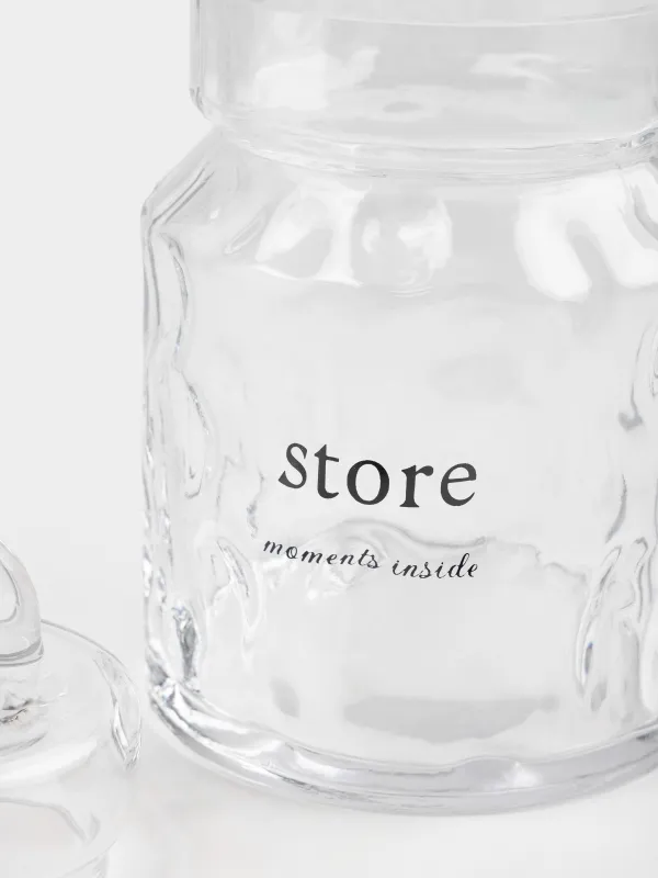 Банка для сыпучих продуктов, Clear font, image-3