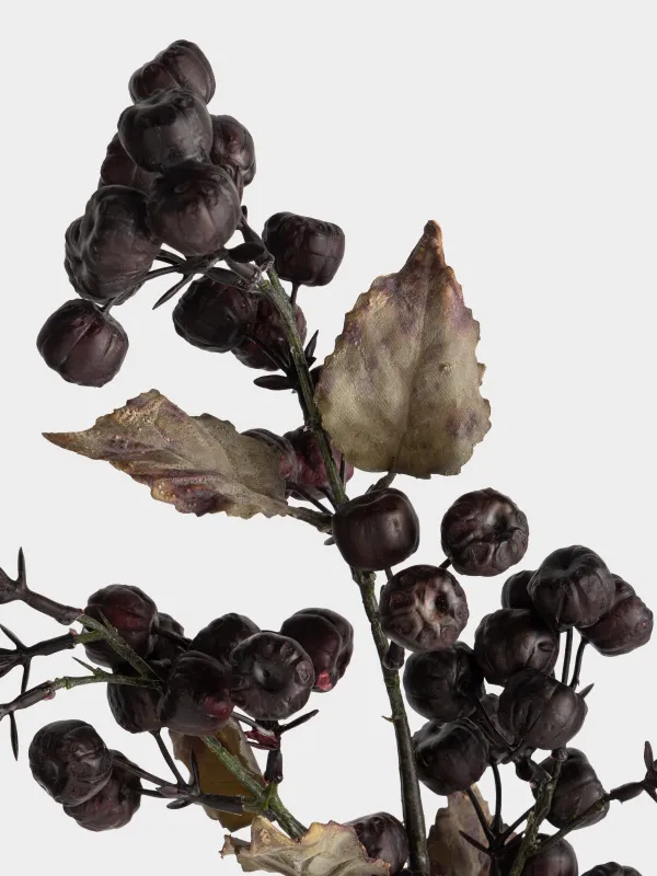 Ветка декоративная, 78 см, Бордовые ягоды, Bordo berry, image-3