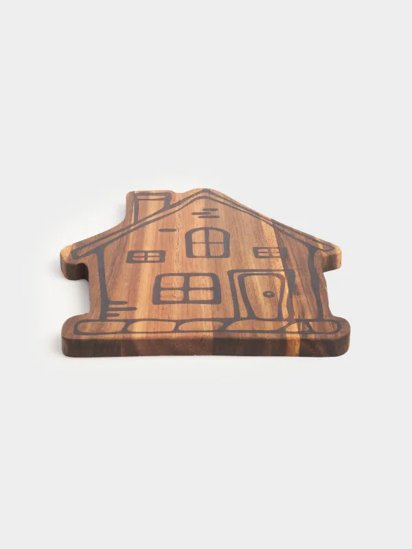 Доска разделочная, 30х24 см, дерево, прямоугольная, Дом, Noble tree, image-1