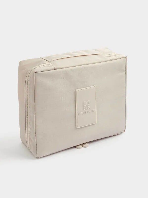 Косметичка дорожная, 21х16 см, полиэстер, бежевая, Easy Travel, image-2