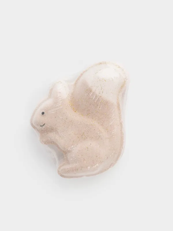 Бомбочка для ванны, 100 гр, с эффектом радуги, Бежевая, Орех в шоколаде, Белка, Friends spa, image-4