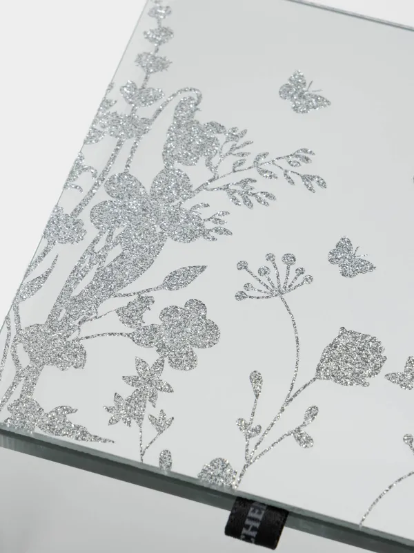 Шкатулка для украшений, 12х12 см, стекло/металл, зеркальная, Бабочка, Glossy, image-5