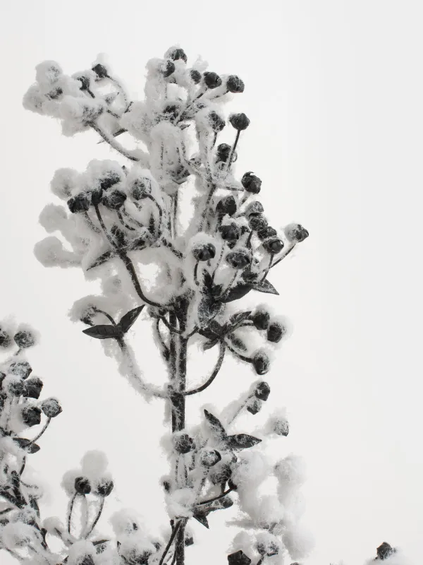 Ветка декоративная, 72 см, Снежные ягоды, White berry, image-2