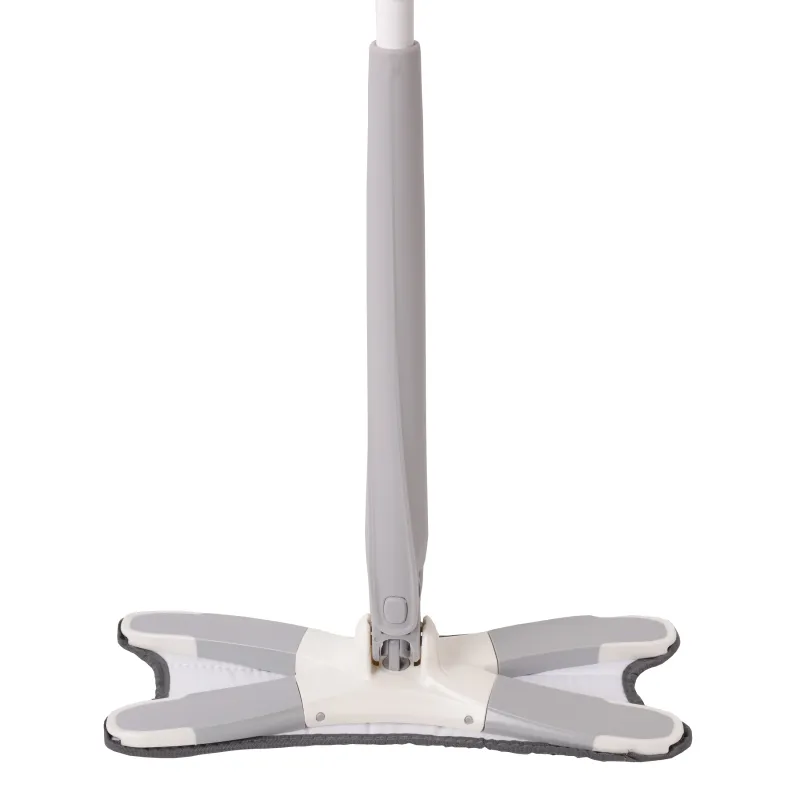 Швабра, с отжимом, фигурная, бело-серая, Mop, image-1