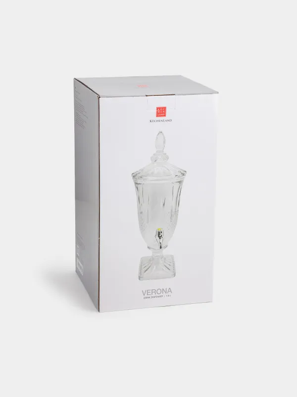 Диспенсер для напитков, 1,8 л, стекло Р, Verona, image-6