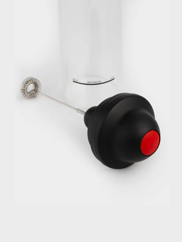 Вспениватель для молока, 450 мл, с емкостью, стекло Б/пластик, Extra-light, image-2