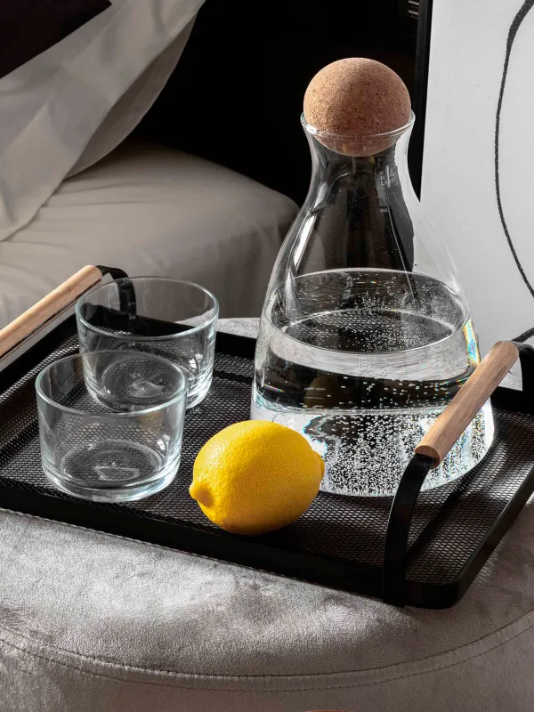 Графин, 1,7 л, с крышкой, стекло Б/пробка, Шар, Globe, image-4