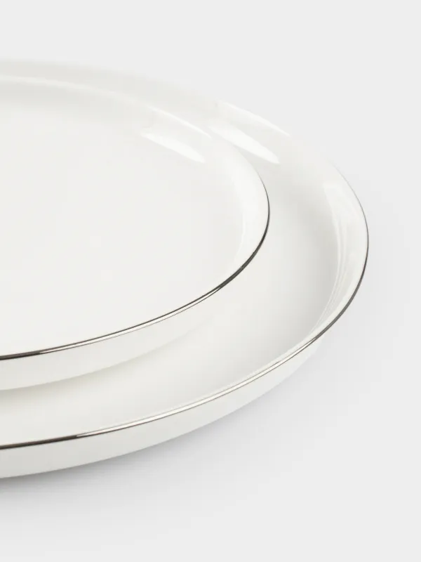 Сервиз обеденный, 6 перс, 18 пр, фарфор F, белый, Ideal silver, image-5