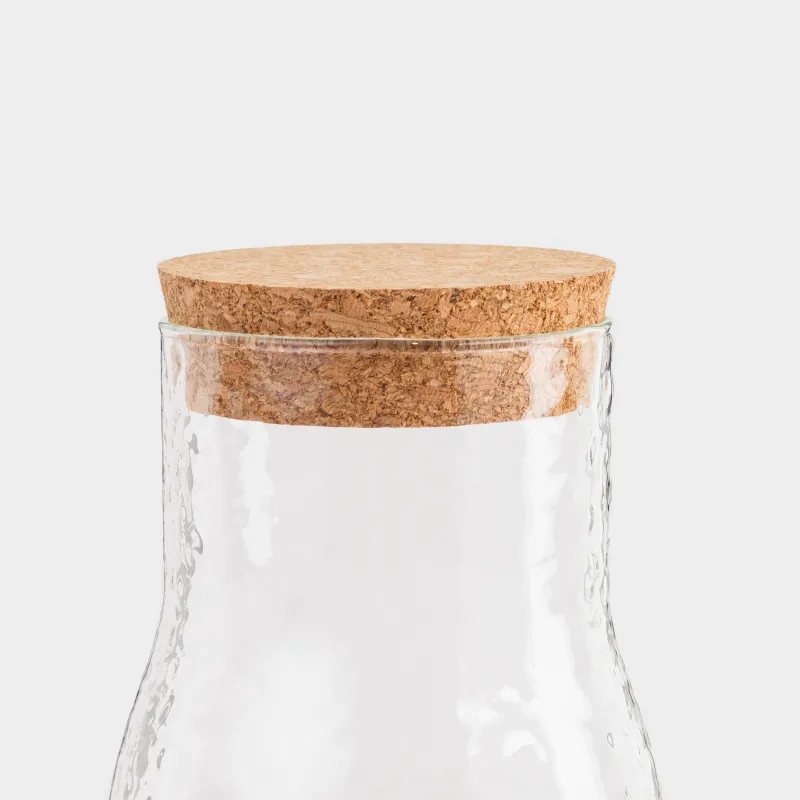 Бутылка для напитков, 1 л, стекло Б/пробка, Ripply, image-1