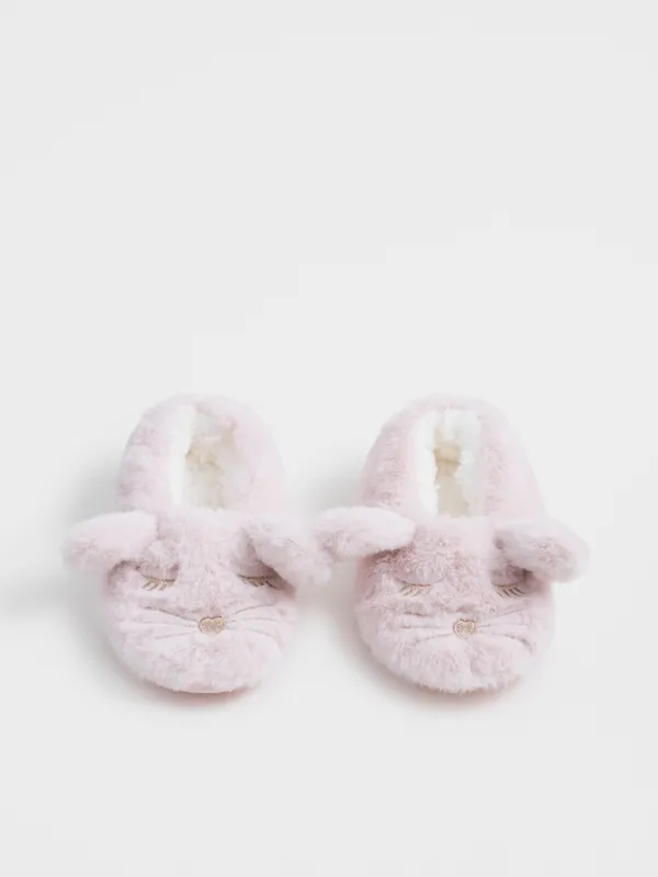 Тапочки-носки детские, искусственный мех/шерпа, Funny warm, image-4