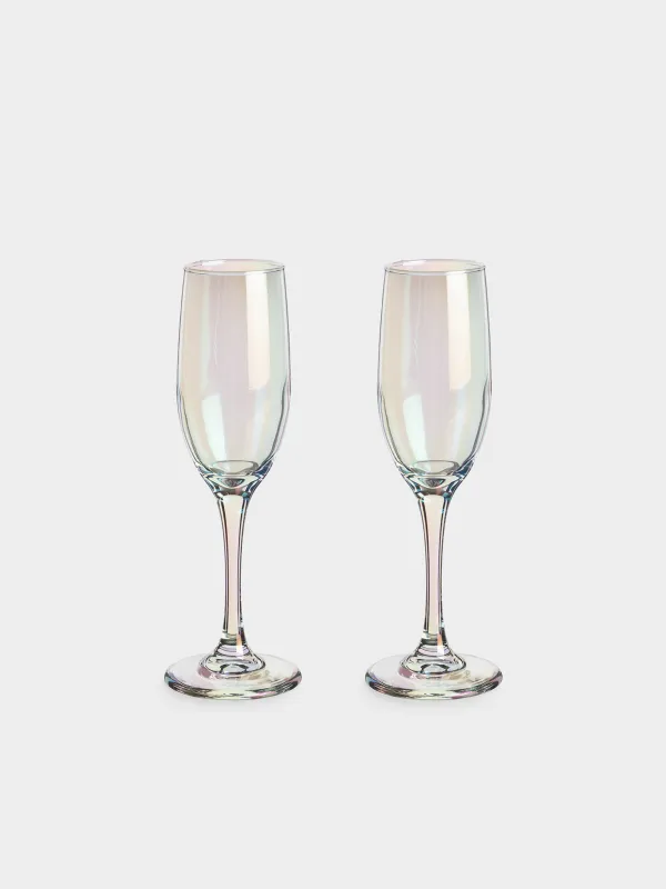 Бокал для шампанского, 2 шт, с перламутром, Floyd polar, image-0