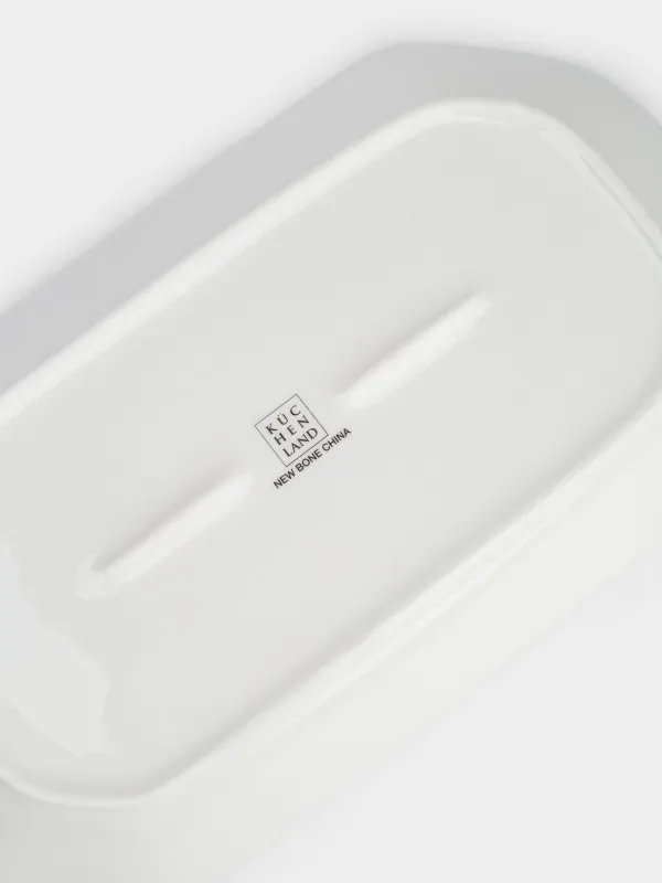 Блюдо, 31х17 см, фарфор N, белое, Дом в лесу, Forest house, image-4