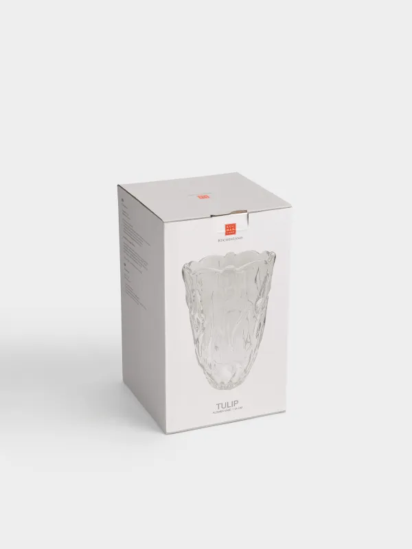 Ваза для цветов, 24 см, стекло, Тюльпаны, Tulip, image-5