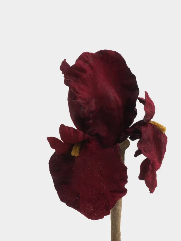 Цветок искусственный, 70 см, Бордовый ирис, Flower garden, image-2
