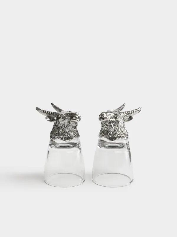Стопка для водки, 4 шт, Бараны, Sheep silver, image-3