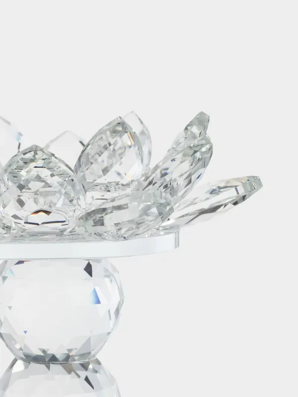 Подсвечник, 13 см, для цилиндрической свечи, Цветок, Crystal flower, image-2