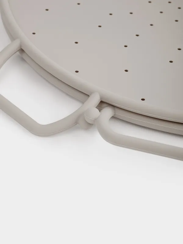 Крышка-рассекатель для сковород, 31 см, складная, силикон, серо-коричневая, Soft kitchen, image-7