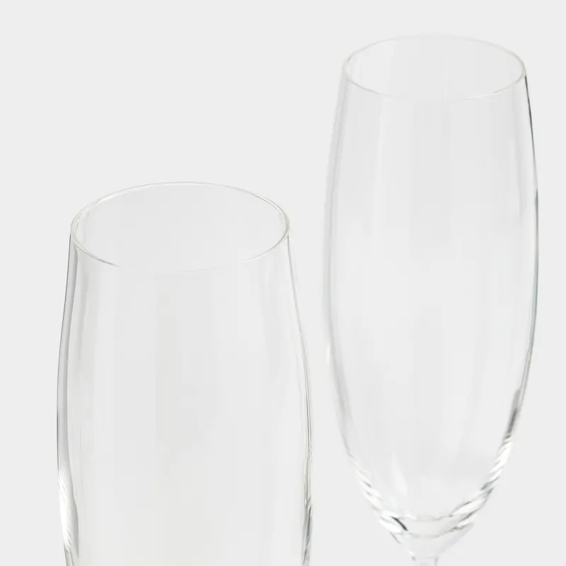 Бокал для шампанского, 180 мл, 2 шт, стекло/стразы, Crystal shine, image-1