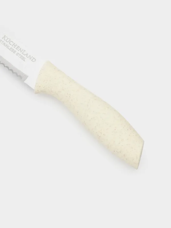 Нож хлебный, 20 см, сталь/пластик, молочный, Speck-light, image-5