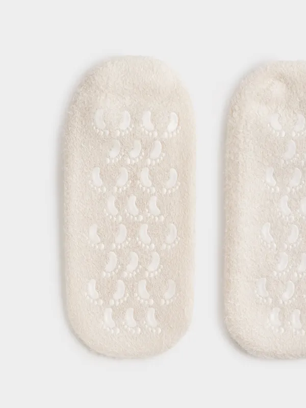 СПА-носки гелевые, р. 36-40, многоразовые, полиэстер, молочные, короткие, Spa, image-3