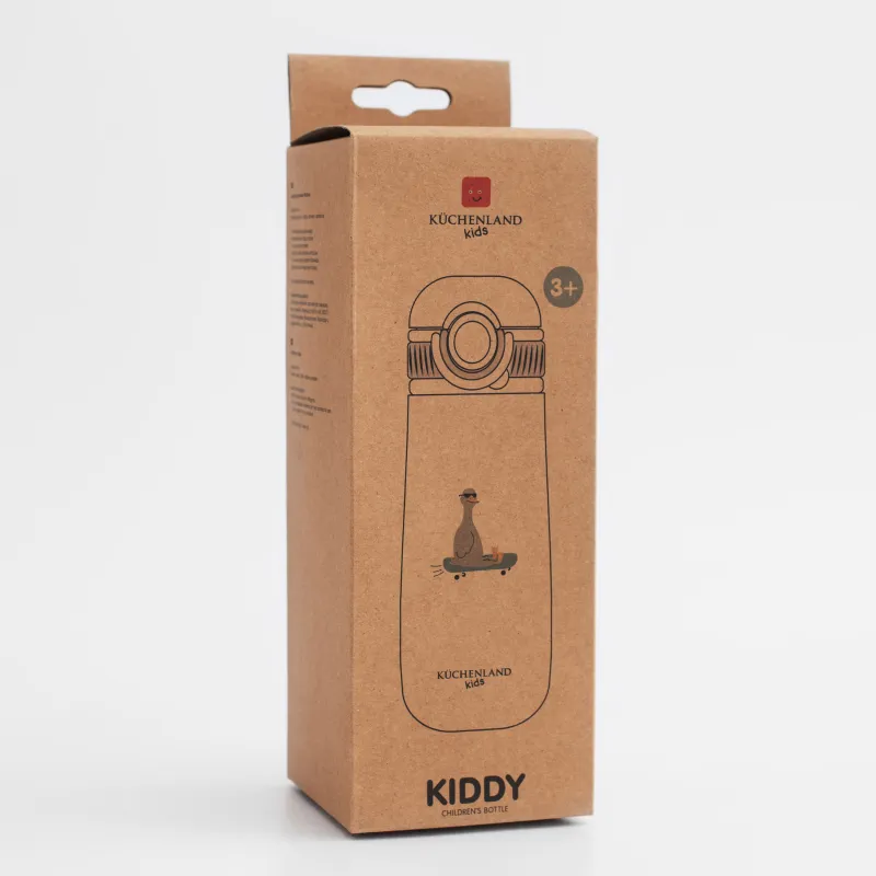 Бутылка, детская, 600 мл, с ремешком, Гусь, Kiddy, image-6