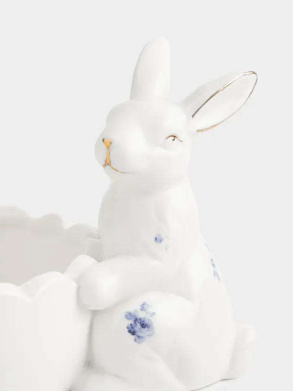 Пиала, 17х12 см, 340 мл, фарфор P, бело-золотистая, Кролик, Tradition Easter, image-1