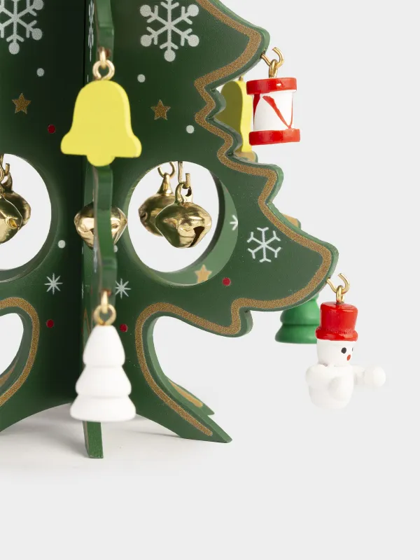 Статуэтка, 18 см, с подвесками, Ель с игрушками, Christmas style, image-2