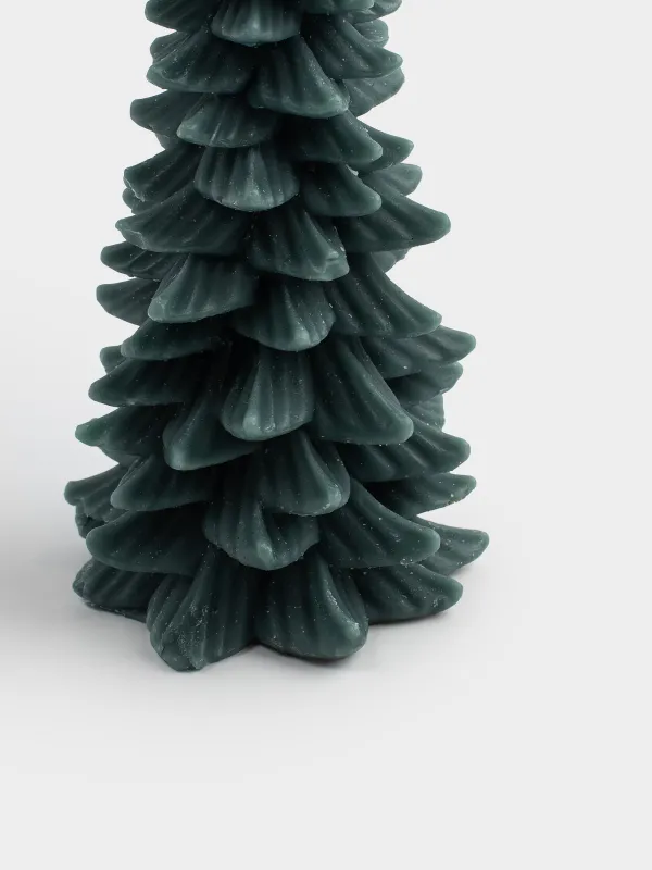 Свеча, 15 см, зеленая, Елка, Fir candle, image-2