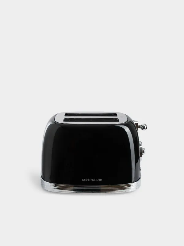 Тостер электрический, 685-815 Вт, 6 режимов, металл/пластик, черный, Vintage kitchen, image-0