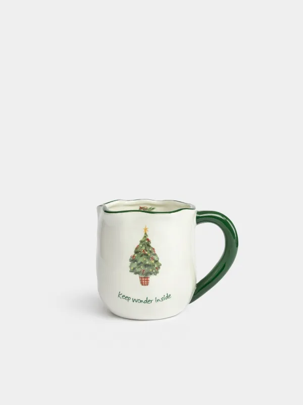 Кружка, 400 мл, Нарядная елка, Christmas green, image-0