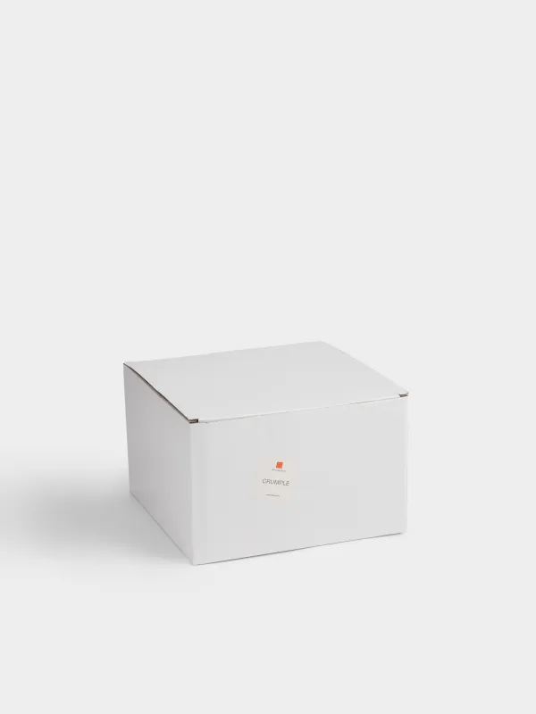 Ваза для фруктов, 23x15 см, на ножке, керамика D, молочная, Волнистый край, Crumple, image-4