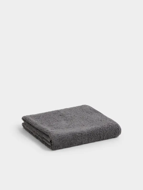 Полотенце, 70х140 см, хлопок, темно-серое, Gentle cotton, image-0