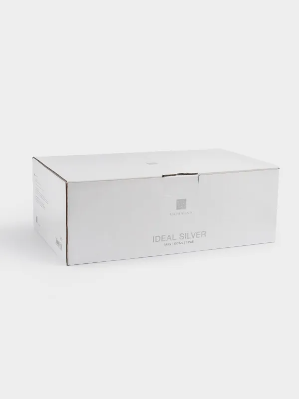 Кружка, 450 мл, 6 шт, фарфор F, белая, Ideal silver, image-6