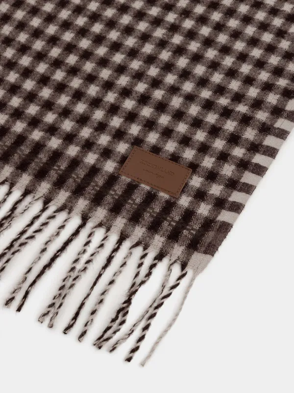 Плед, 130х170 см, с бахромой, Клетка, Checkered, image-4