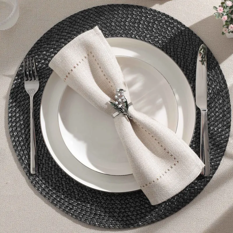 Кольцо для салфеток, Ландыш с листьями, May-lily, image-3