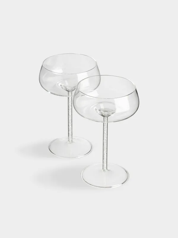 Бокал-креманка для шампанского, 2 шт, со стразами, Sorento crystal, image-2