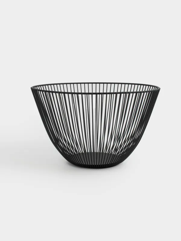 Корзина для фруктов, 25 см, Twist black, image-0