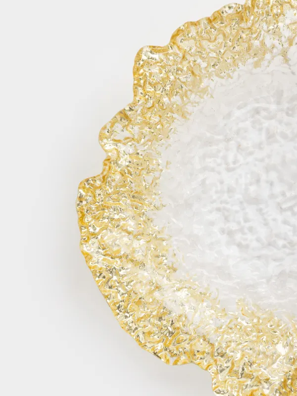 Ваза для фруктов, 28х7 см, стекло Р, шампань, Волнистые края, Felsen, image-3