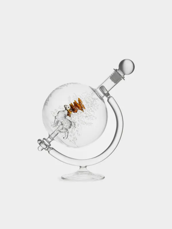 Графин, 650 мл, на подставке, Глобус с оленем, Bar, image-0